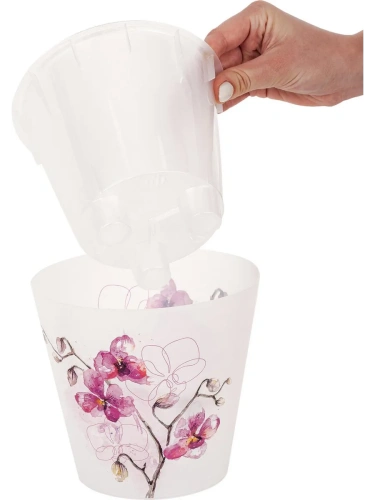 Кашпо London orchid deco фуксия 1,6л